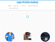 Tablet Screenshot of logoschristianacademy.com